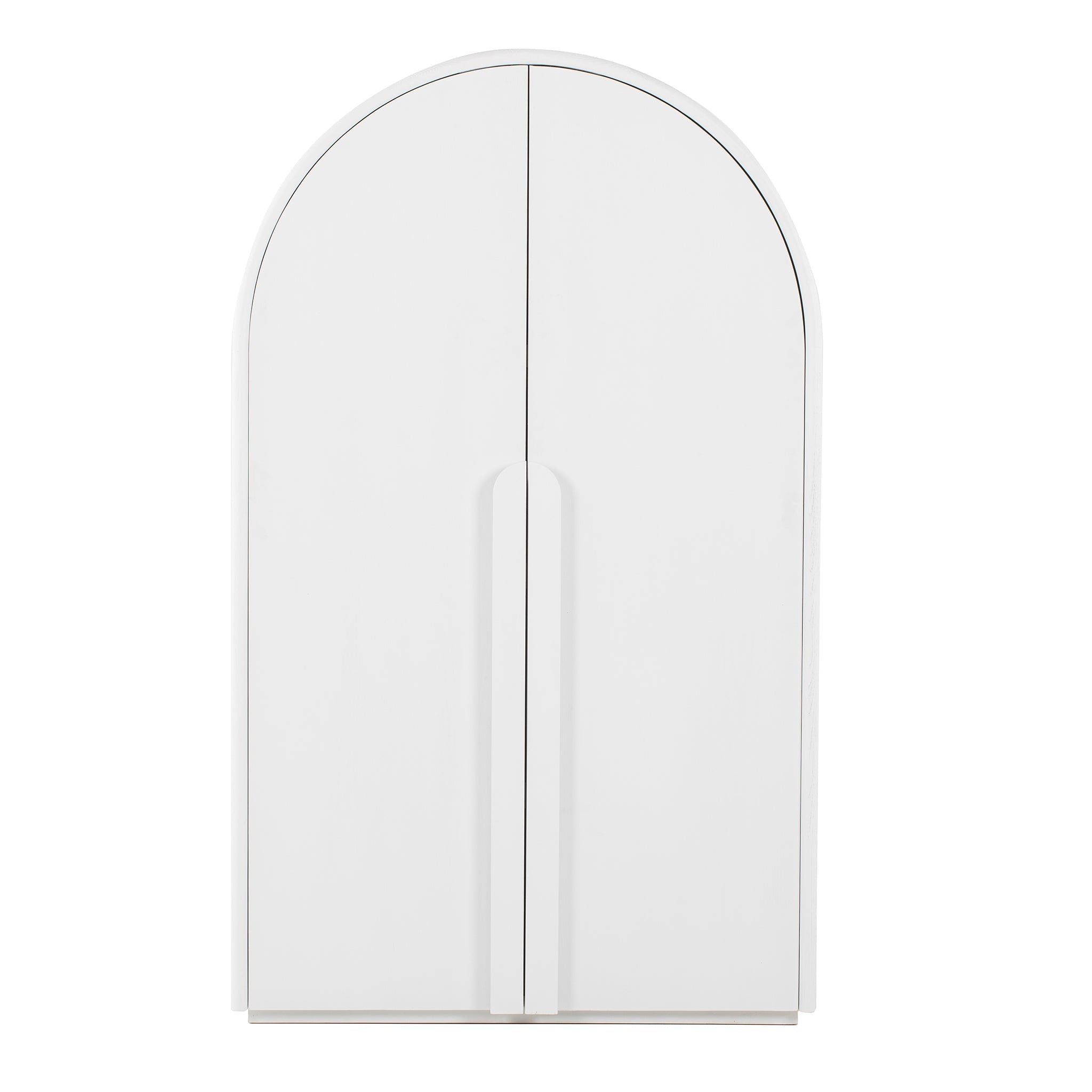Alora 150cm Ash Curve Cabinet - White