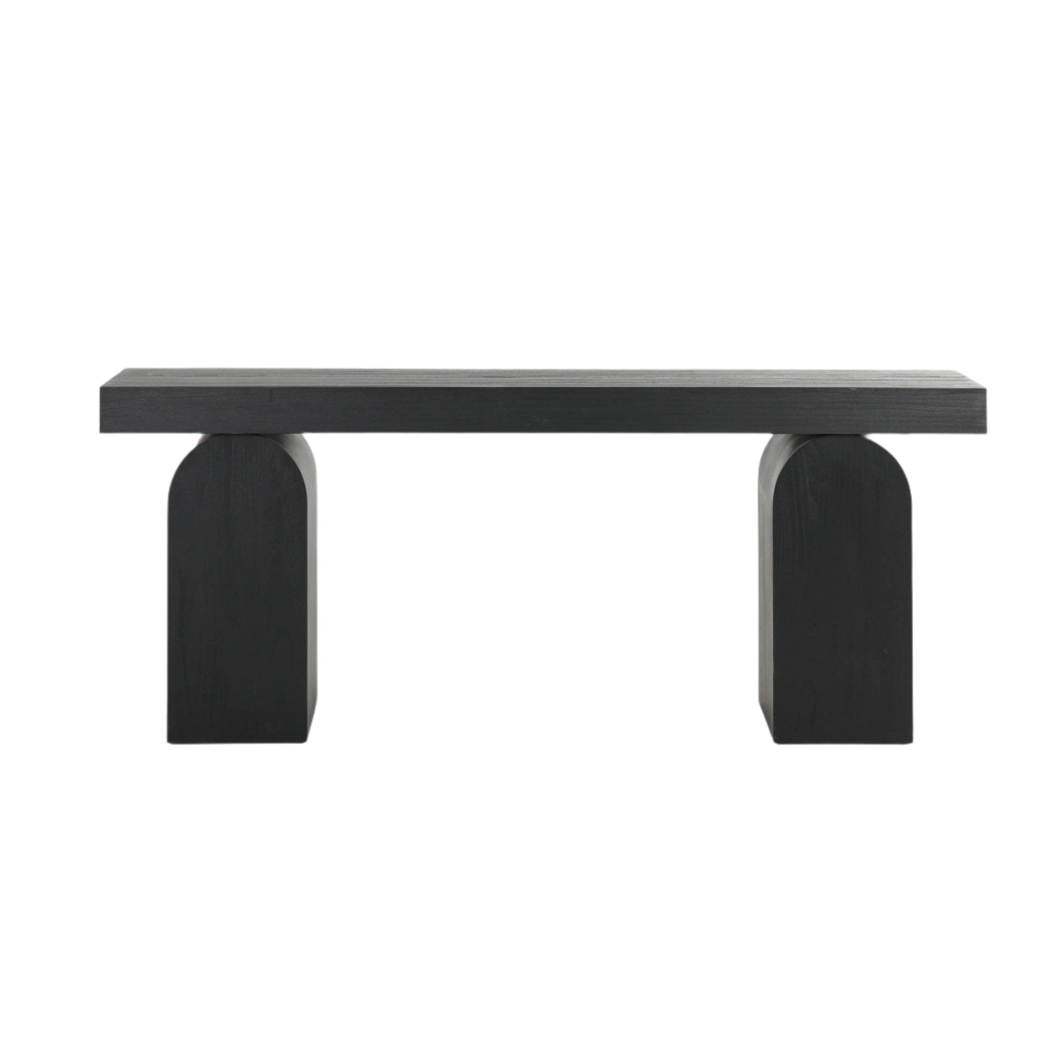 Junon 1.9m New Elm Console Table - Full Black
