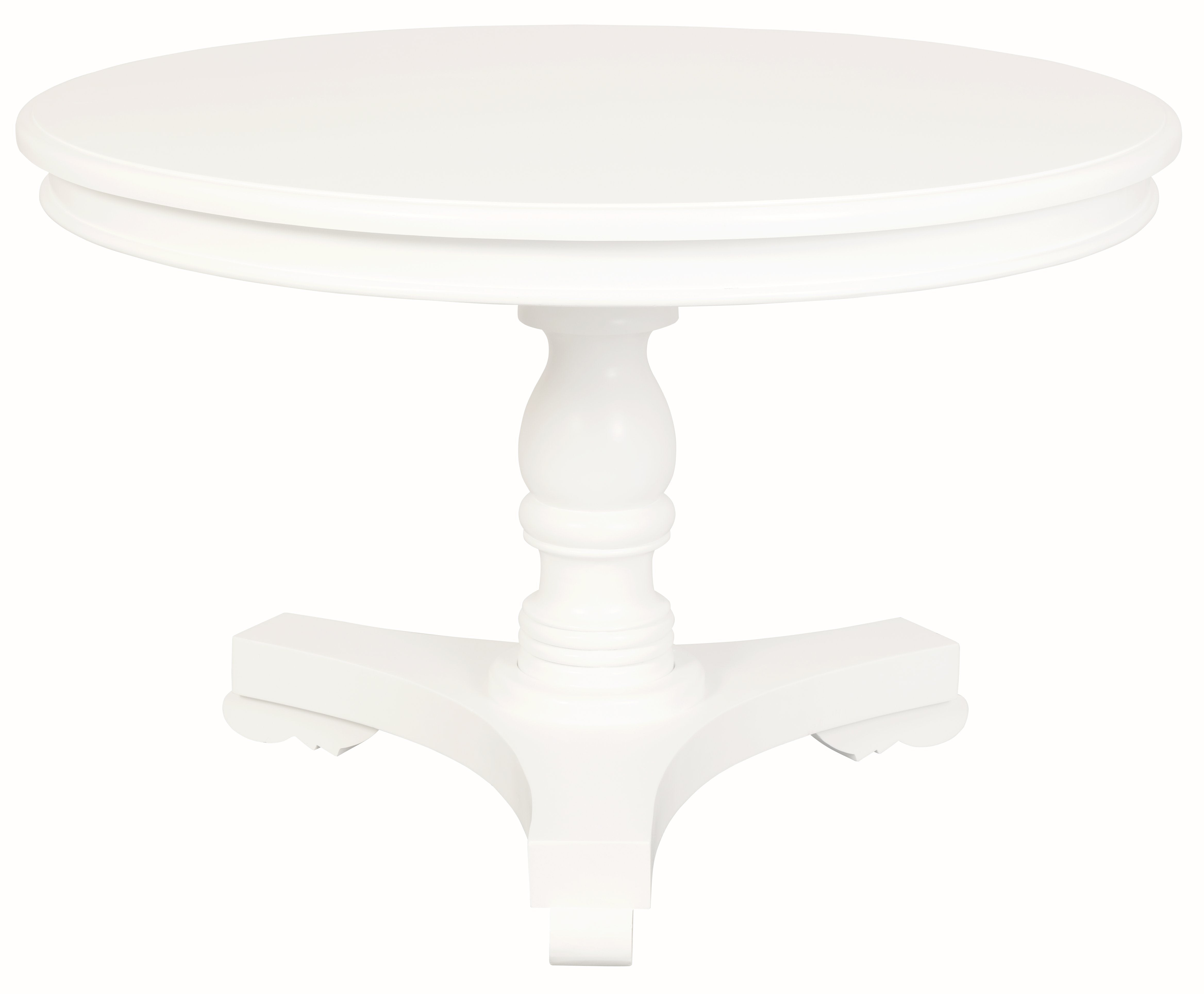 Tasmania Round Dining Table - White