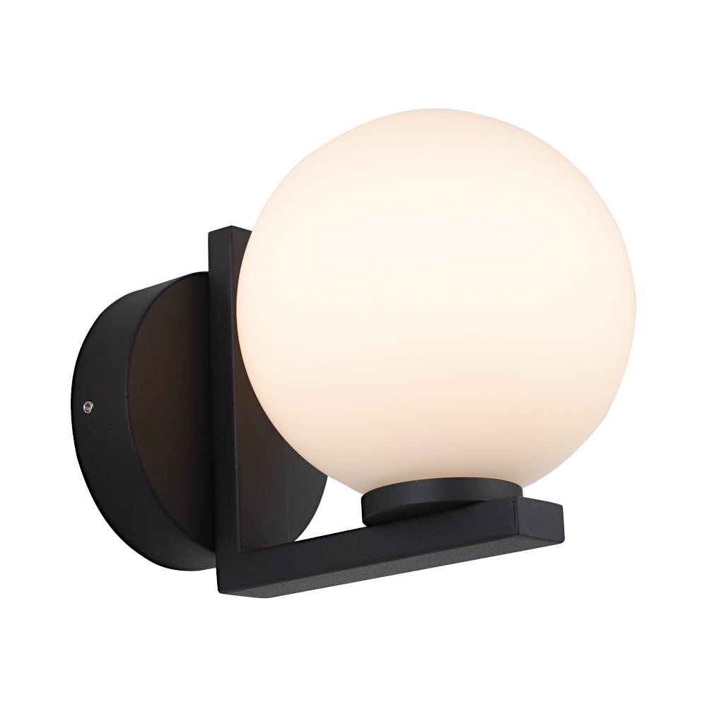 Edzel Single Light Wall Light - Black