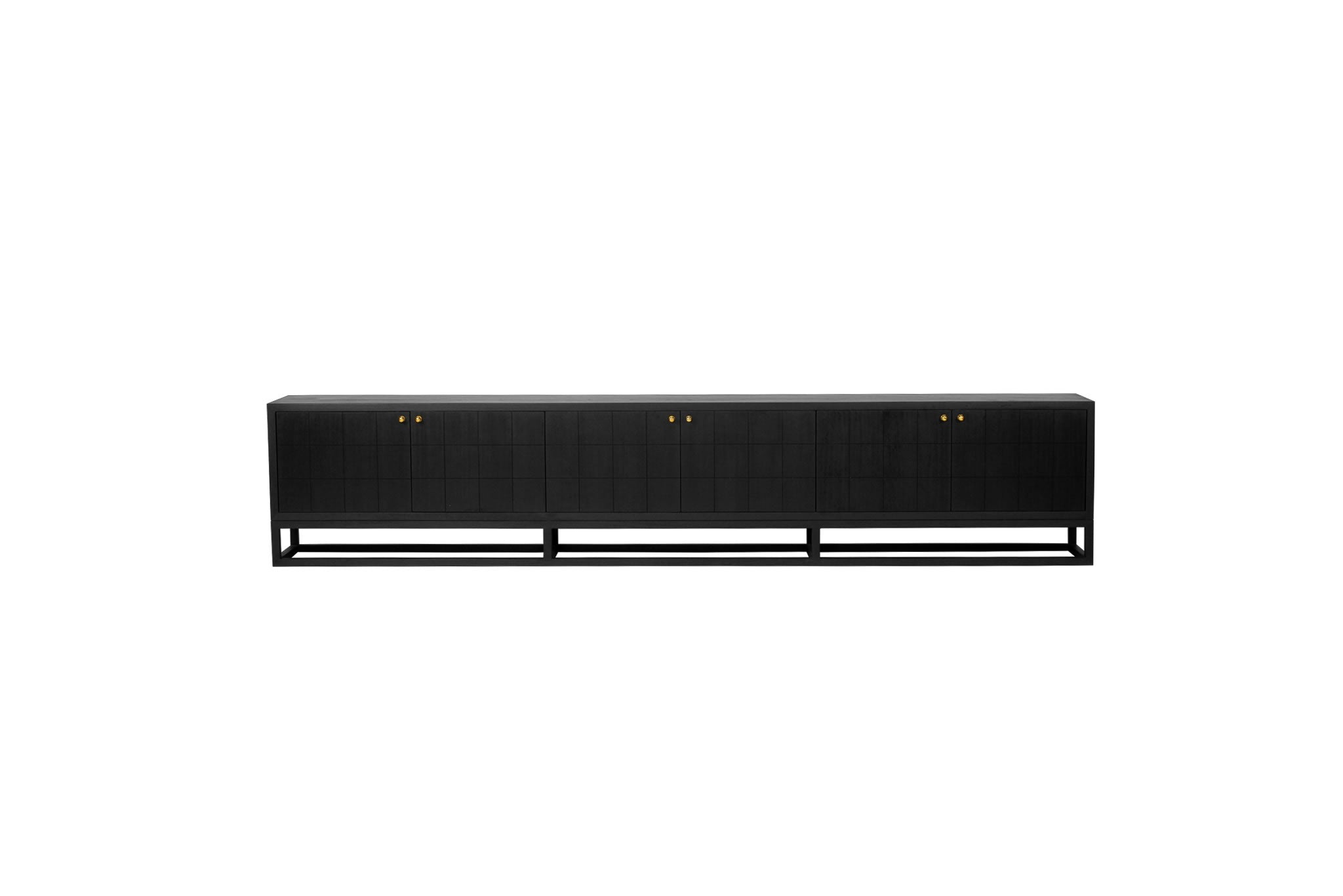 Lisette Entertainment Unit - 6 Door - Black