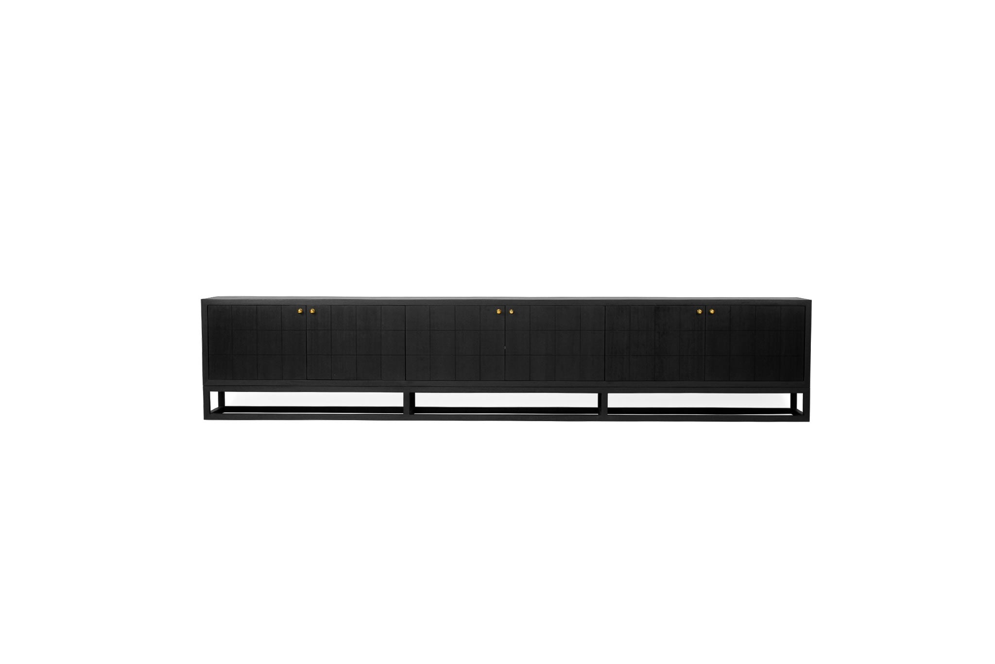Lisette Entertainment Unit - 6 Door - Black