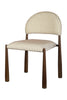 Eadburg Dining Chair Walnut Frame - Beige