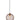 Pendant ES 72W Coffee Wine Glass Wavy Finish W/ Brass Highlight OD 250mm
