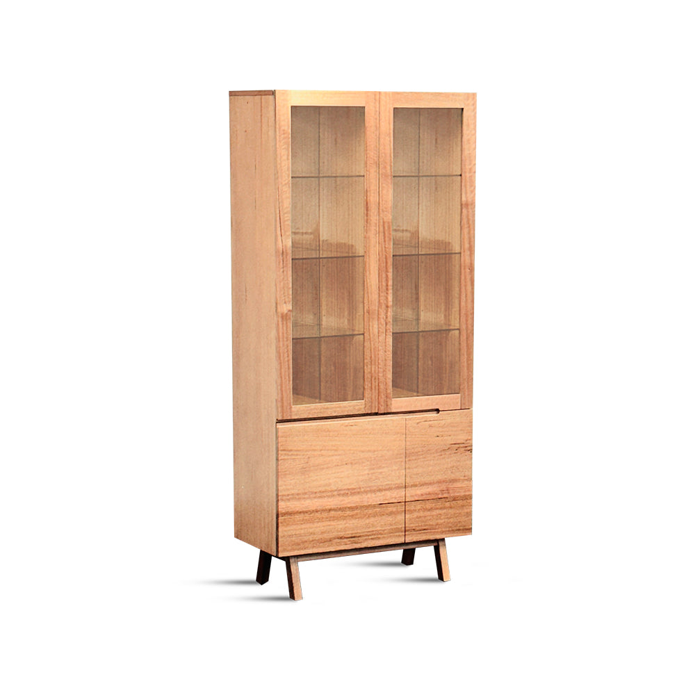Evka Display Cabinet 2 Gls Dr, 2 Timber Dr