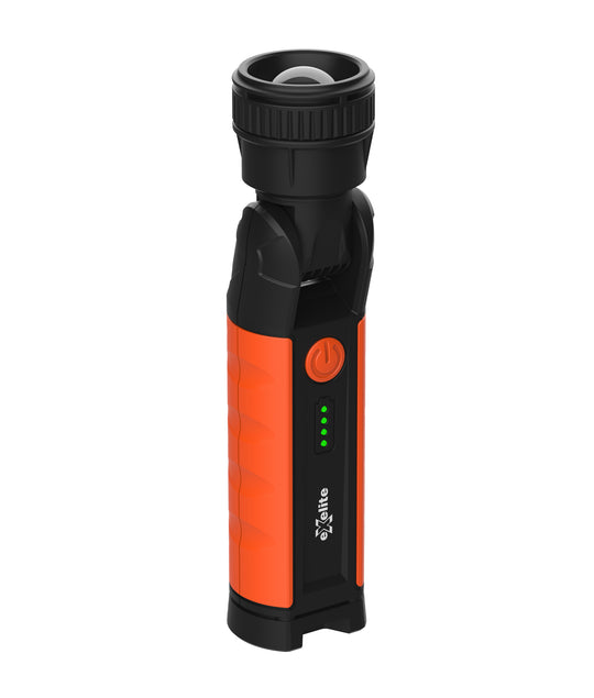 LED Torch 10W Dimmable Max 900Lm 180D Adjustable Zoom IP54 Ik08 6500K