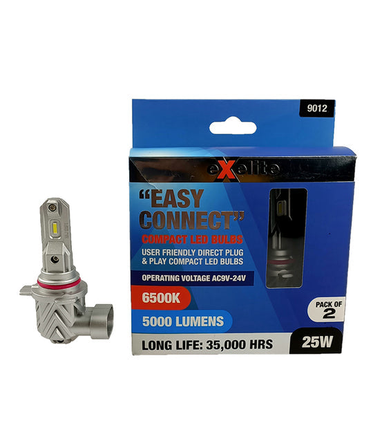 Globe LED Auto 9-24V 25W 9012 6500K 5000Lm X 2