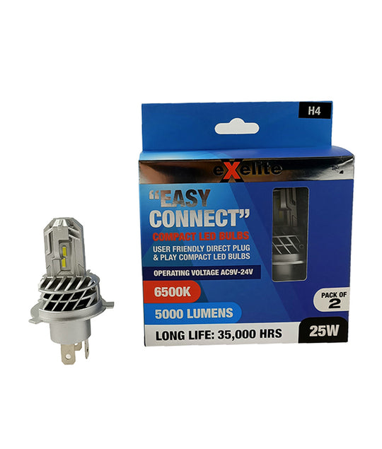 Globe LED Auto 9-24V 25W H4 6500K 5000Lm X 2
