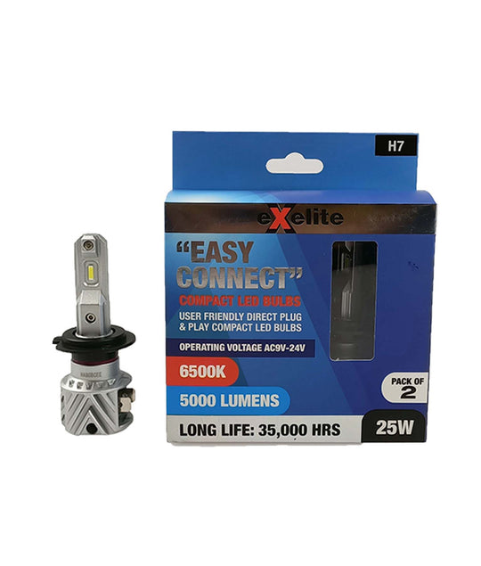 Globe LED Auto 9-24V 25W H7 6500K 5000Lm X 2