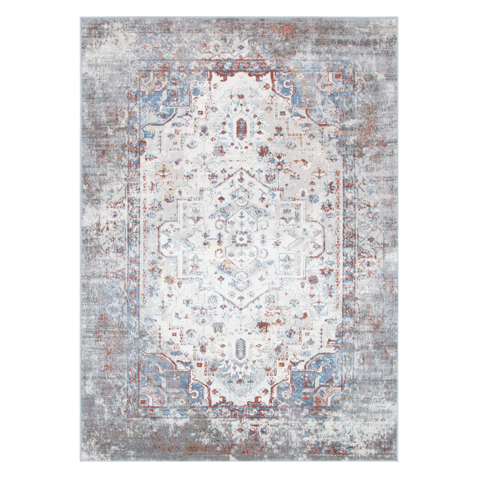 Amelia Grey Multi Contemporary Rug 160x230cm
