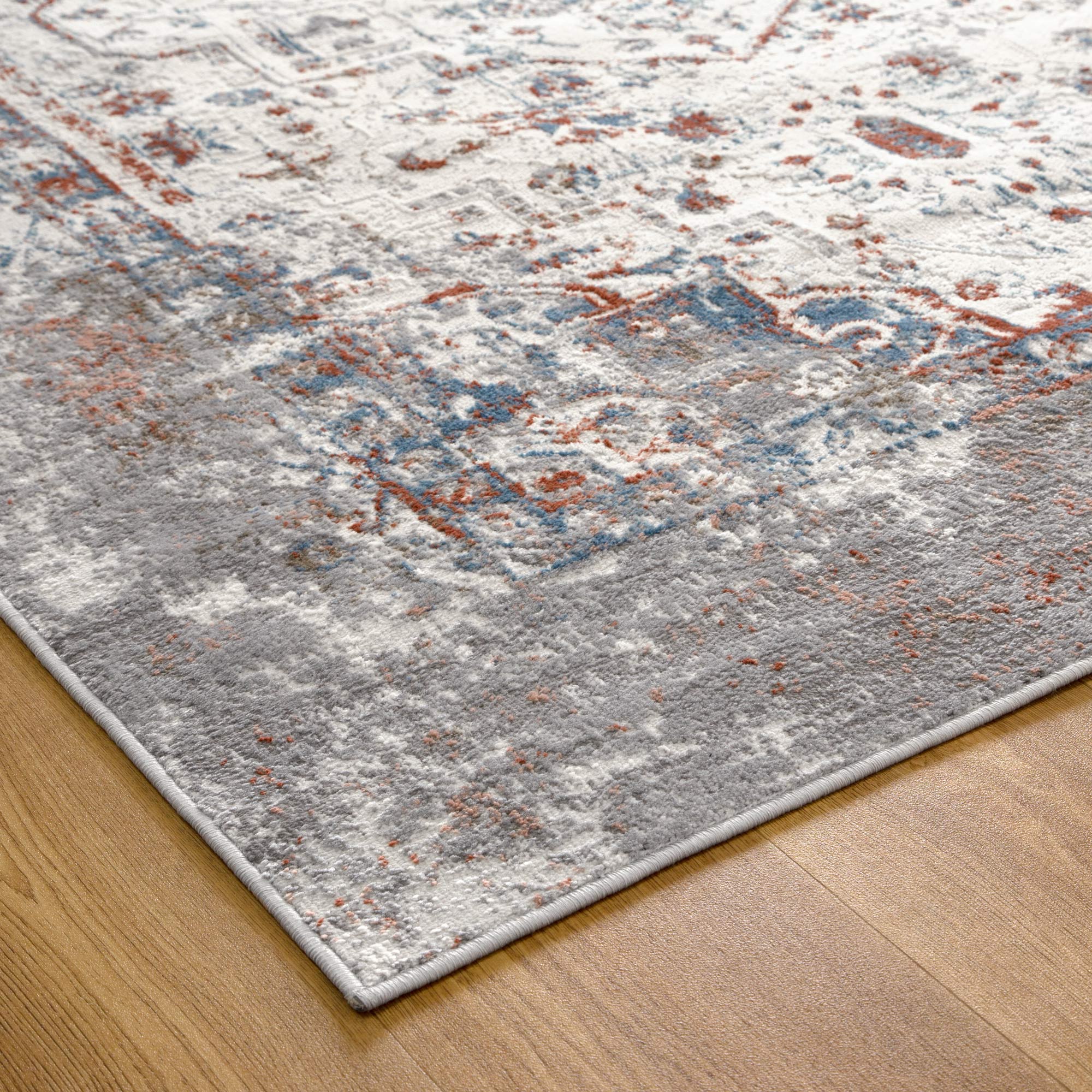 Amelia Grey Multi Contemporary Rug 160x230cm