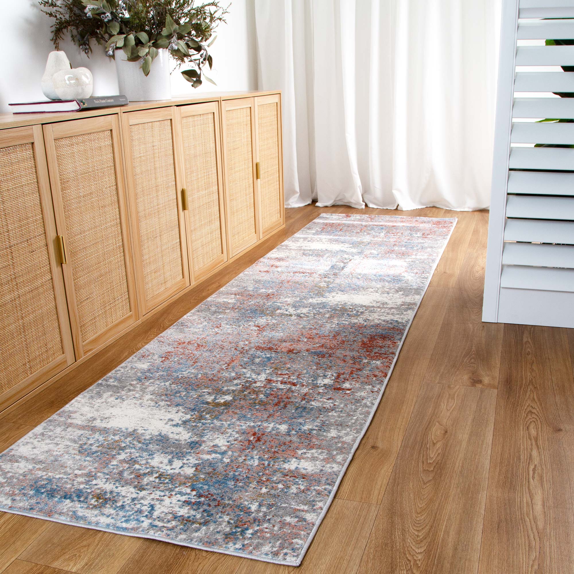 Amelia Multi Colour Modern Rug 80x300cm
