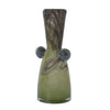 Double-Beaded Swirled Glass Vase – 33cm