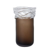 Wave Brown Bottom Vase