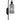 Wall Int S/M SES Ribbed Smokey Black Glass (Mirror Finish) & Black Hardwire Round Top Cylinder