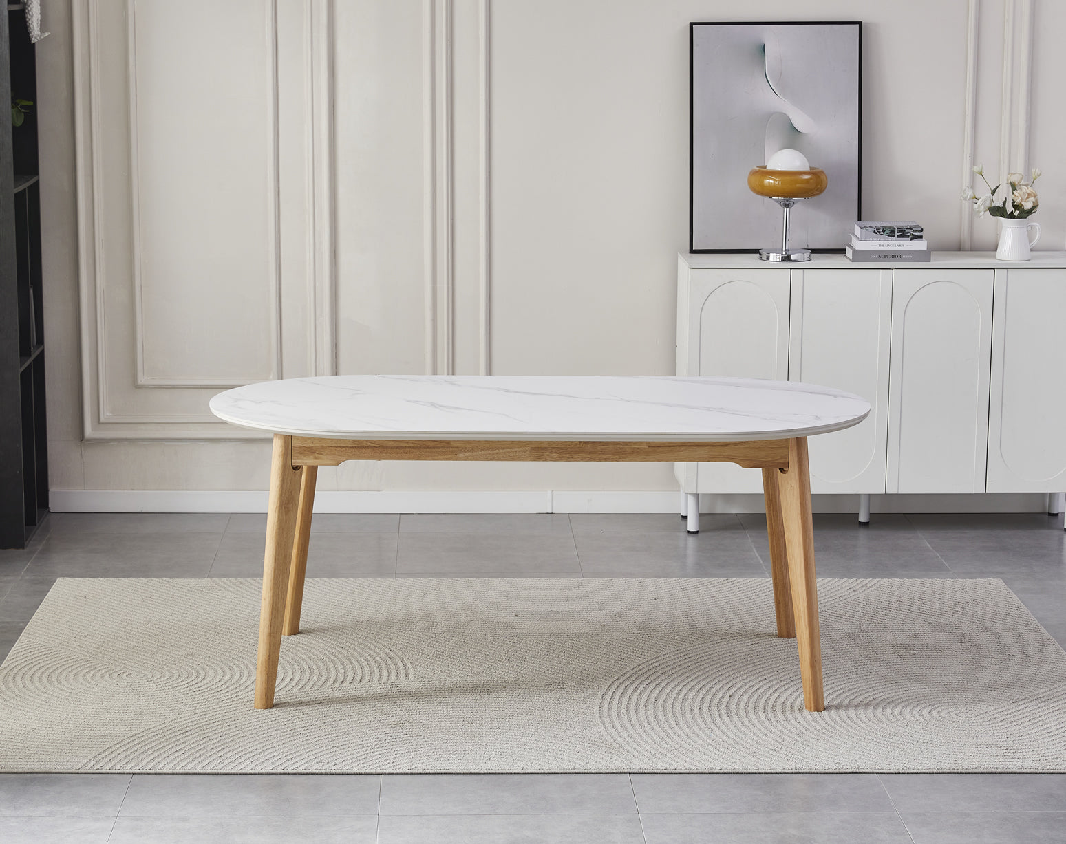Finland Dining Table - Snow White