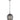 Pendant ES 72W Smokey Black Wine Glass (Mirror) DimpLED/W Black Highlight OD 190 X H305mm