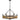 Pendant SESx6 Small OD 662mm Candelabra Natural Wood & Oil Rubbed Bronze Hardware
