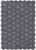 Meldon Rectangle Scalloped Kids Rug Grey