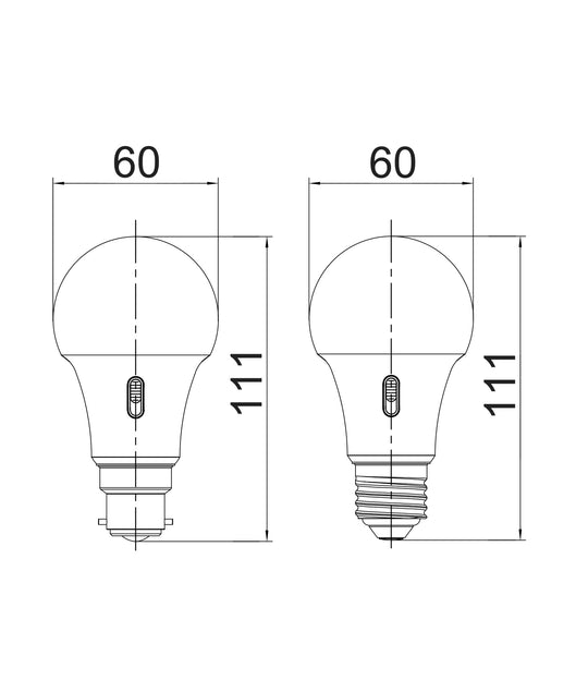 Globe LED BC GLS Dimmable Tri 10W 3K/4K/5K Fr White 930 Lm