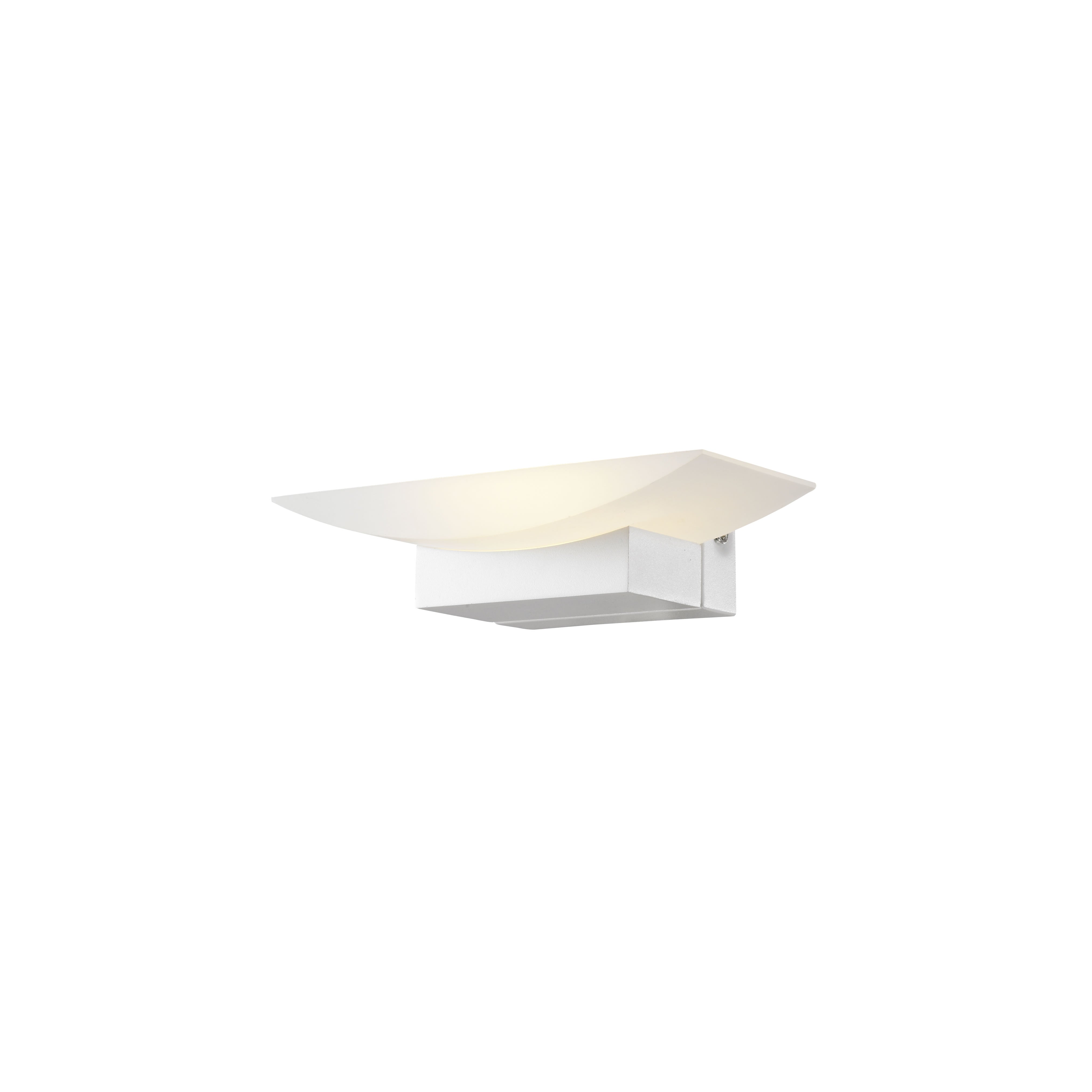 Wall Int City S/M 6W Curved Up/Dn White Dim Tri 3K/4K/5.7K 619 Lm