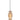 Pendant ES Amber Glass Dbl Cylinder Ribbed W/Segments OD 130mm