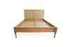 Hamilton Cane Bed - Single - No End - Weathered Oak