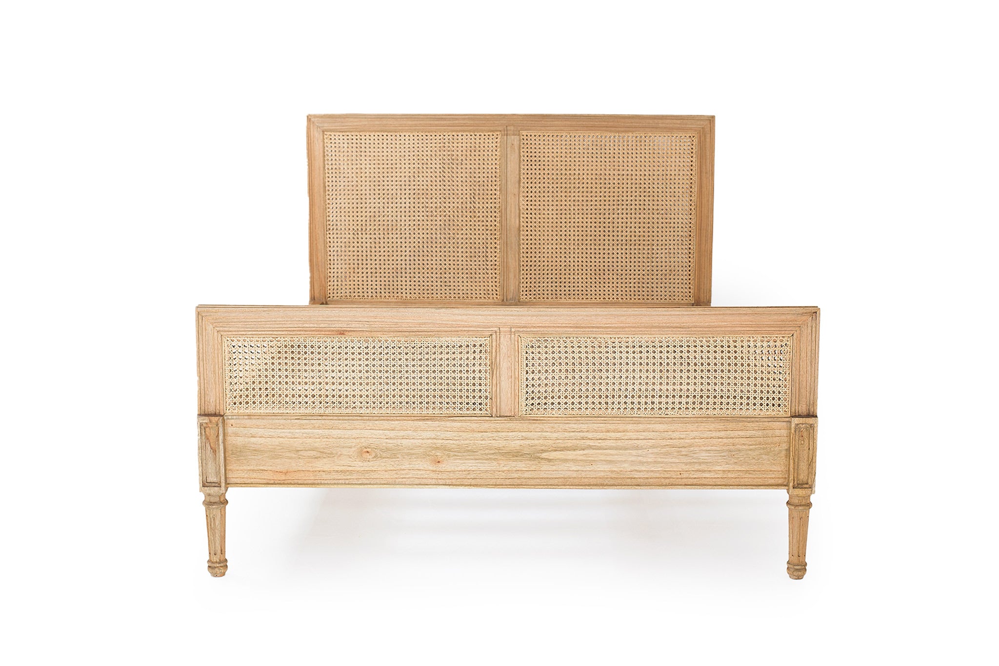 Hamilton Cane Super King Bed - Weathered Oak