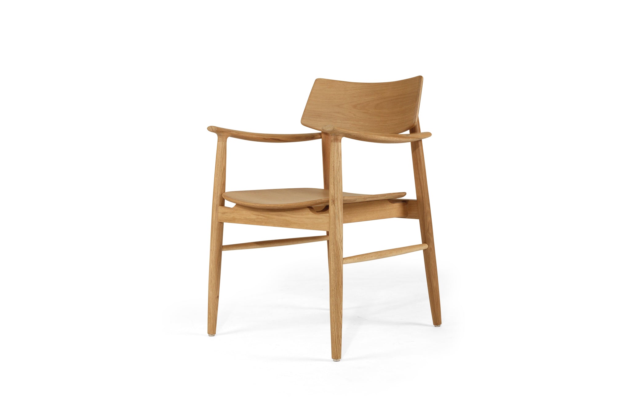 Harlow Armchair - Timber Seat - Natural