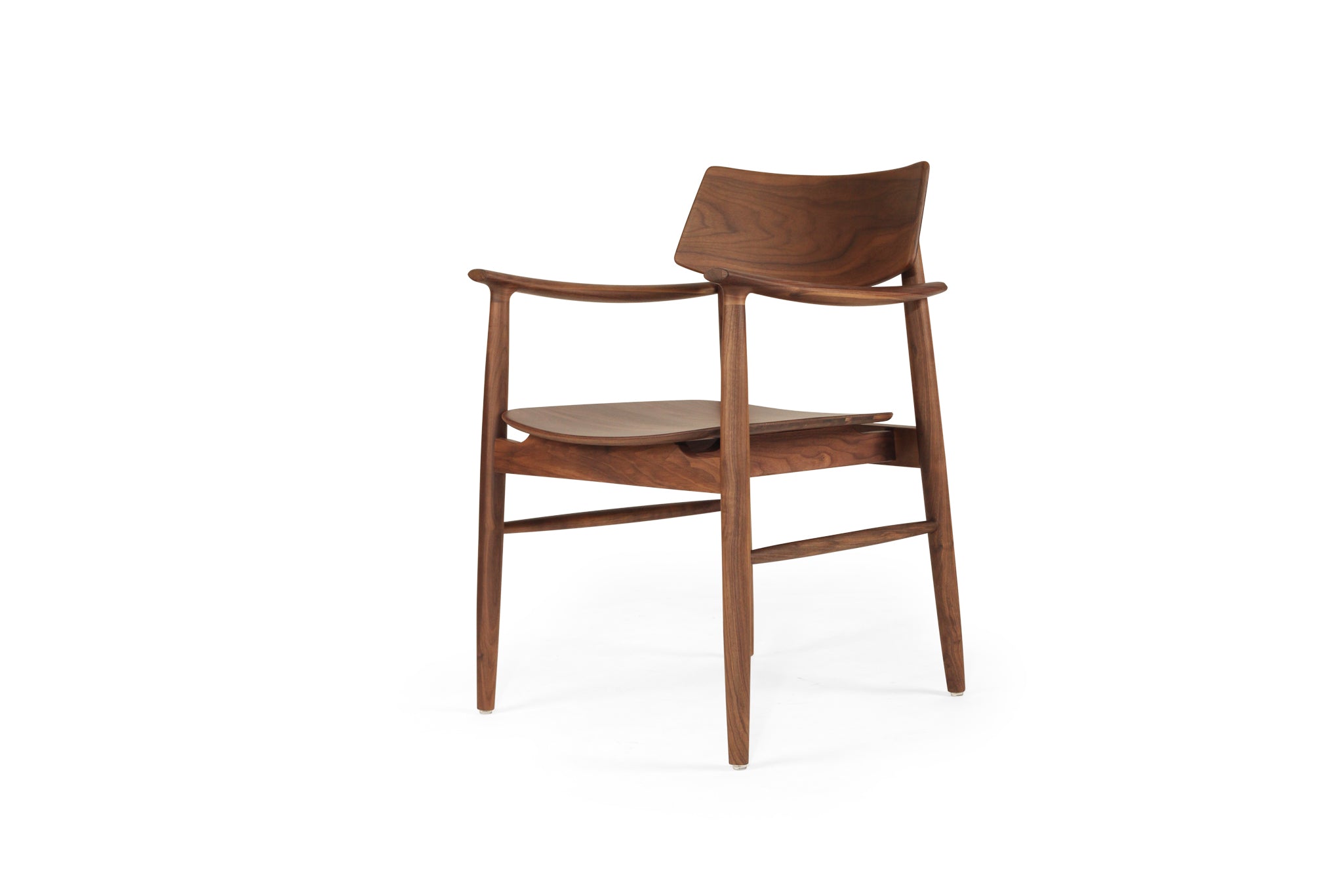 Harlow Armchair - Timber Seat - Walnut
