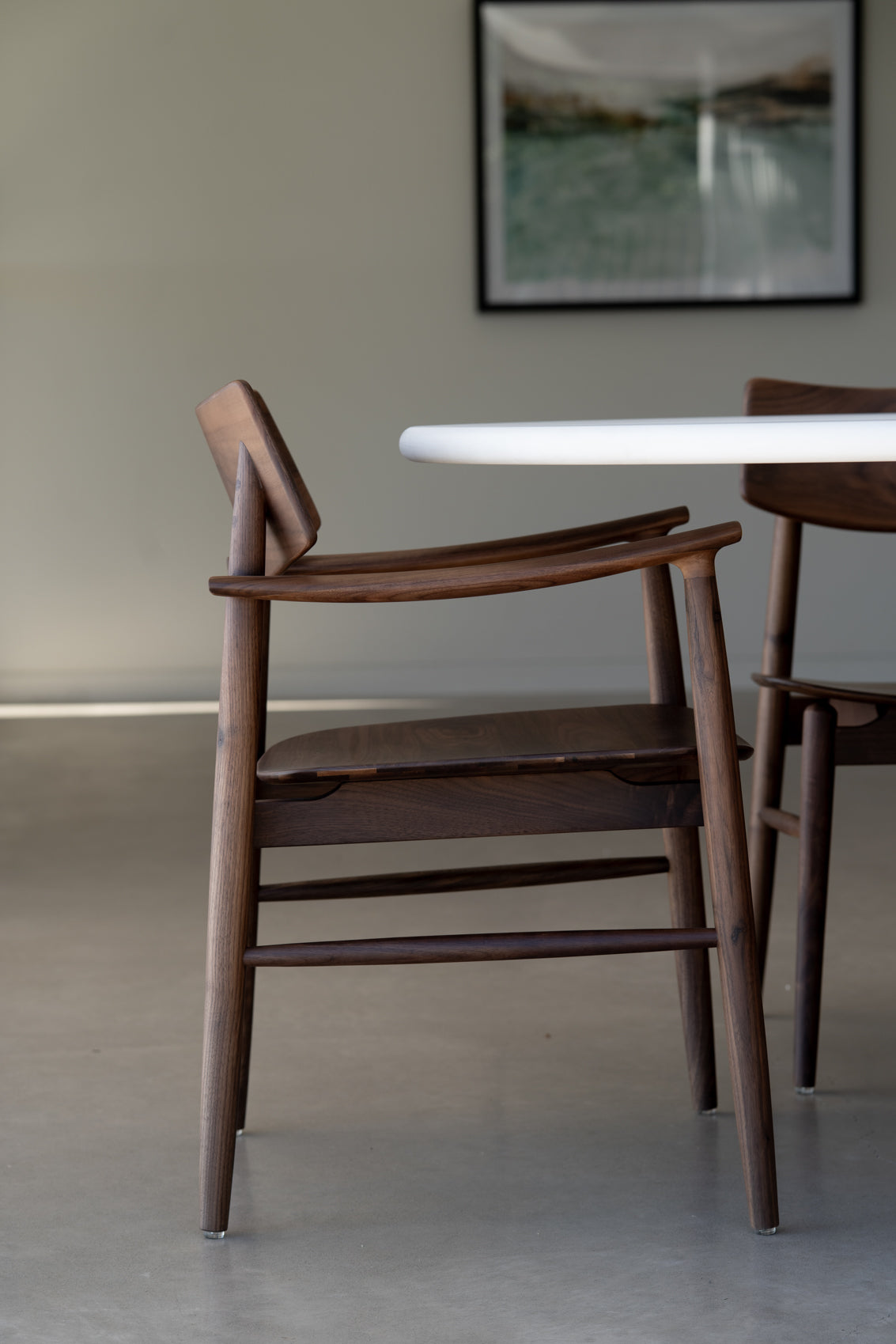 Harlow Armchair - Timber Seat - Walnut