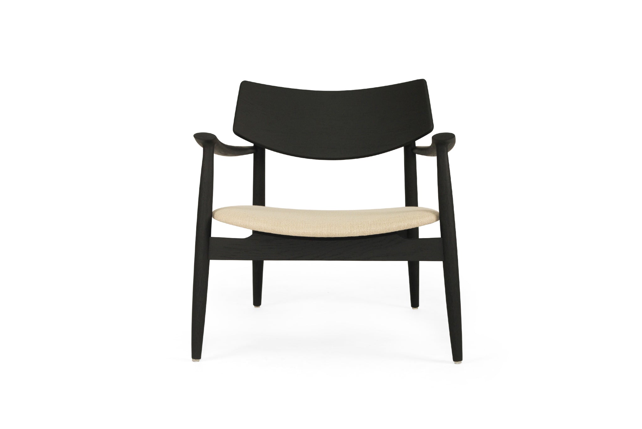 Harlow Occasional Chair - Linen Seat - Black