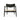 Harlow Occasional Chair - Linen Seat - Black