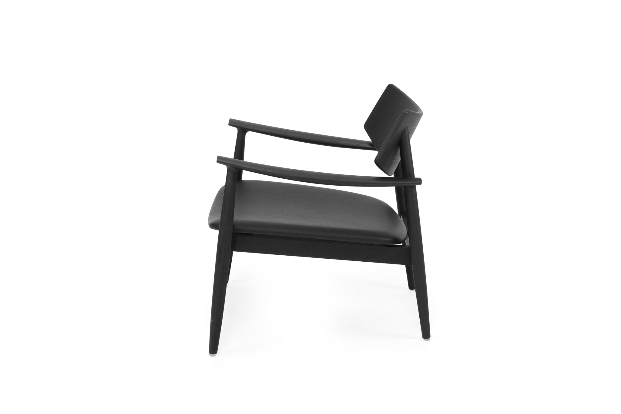 Harlow Occasional Chair - Leather Seat - Black