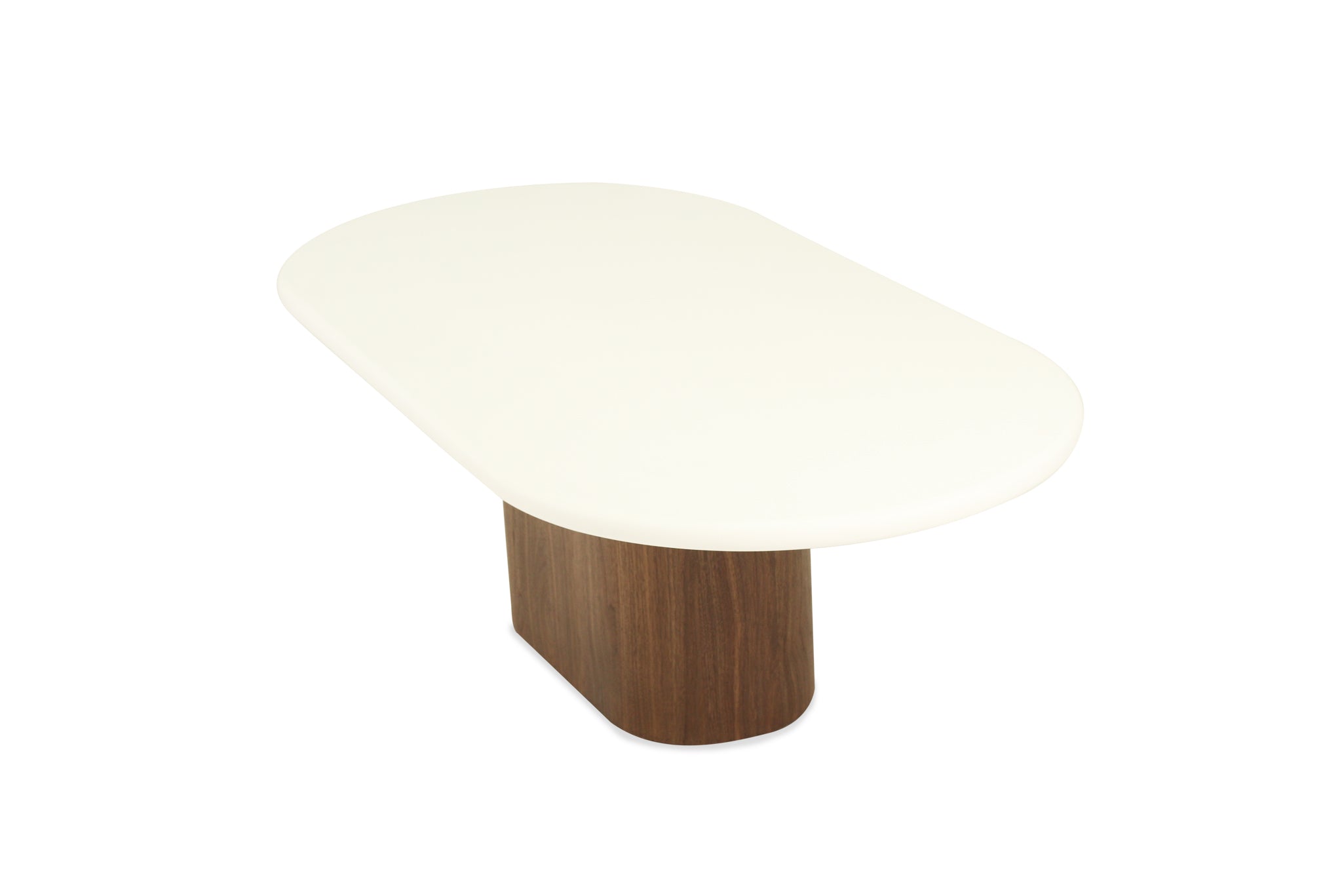 Harlow Oval Coffee Table - Walnut Base