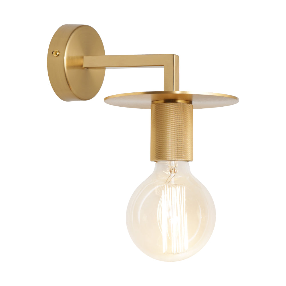 Izak 1lt Wall Light - Gold