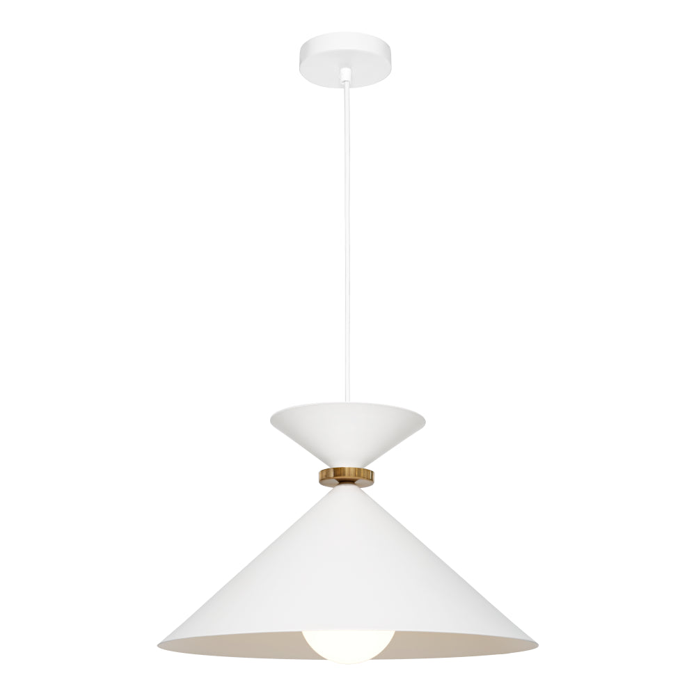 Jadine 1 Light Large Pendant - White