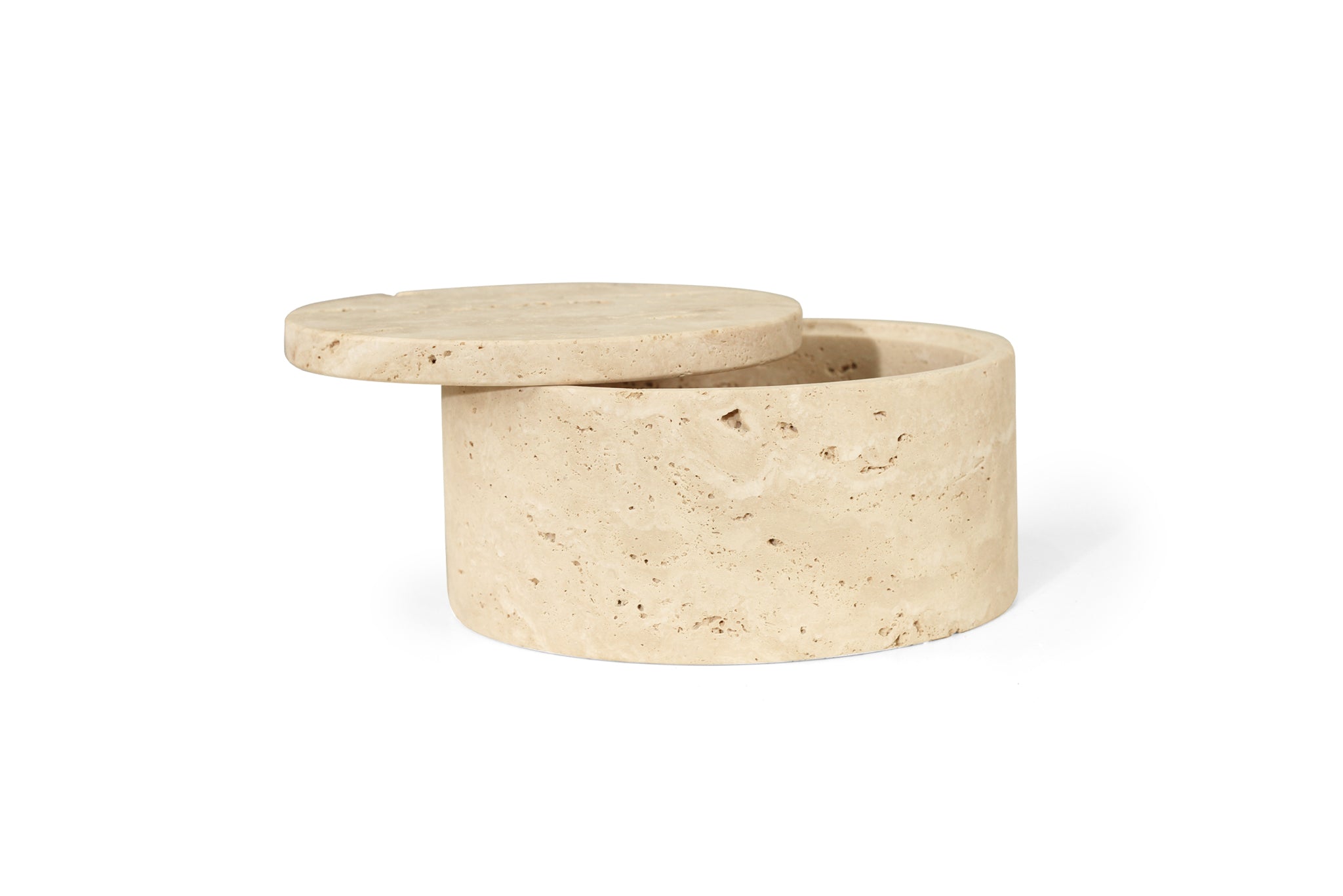 Jillian High Bowl - Travertine
