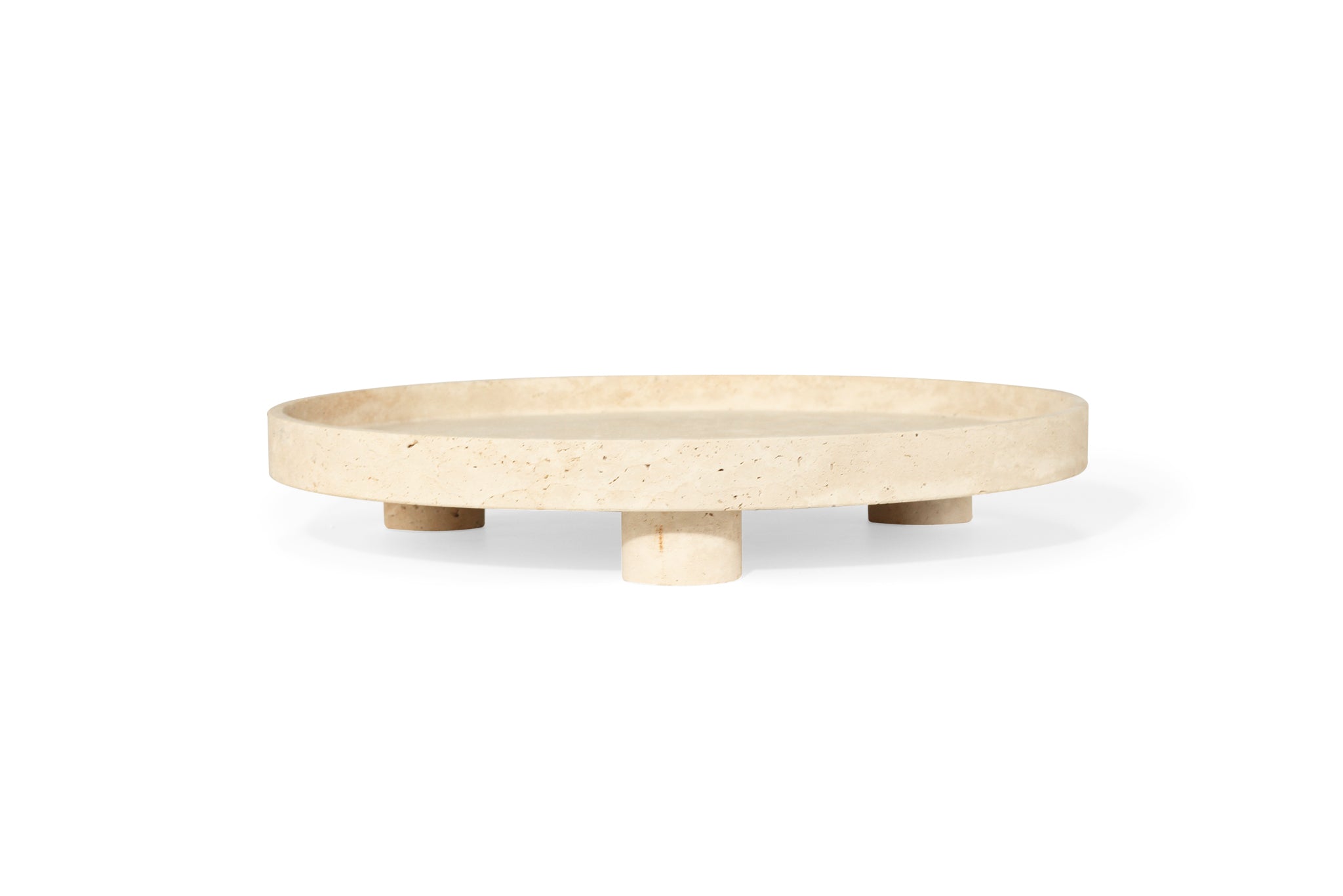 Jillian Serving Stand - Travertine