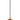 Pendant SES 10W Orange Ellipse Glass Segmented W/Brass Highlight Enclosed OD 150mm