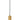 Pendant GU10 10W Gold Aluminium Ribbed Cylinder OD 65mm