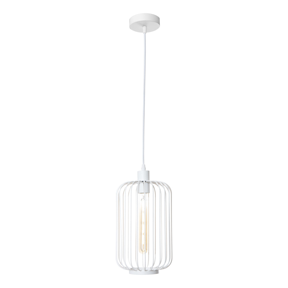 Kumi 1 Light Pendant - White