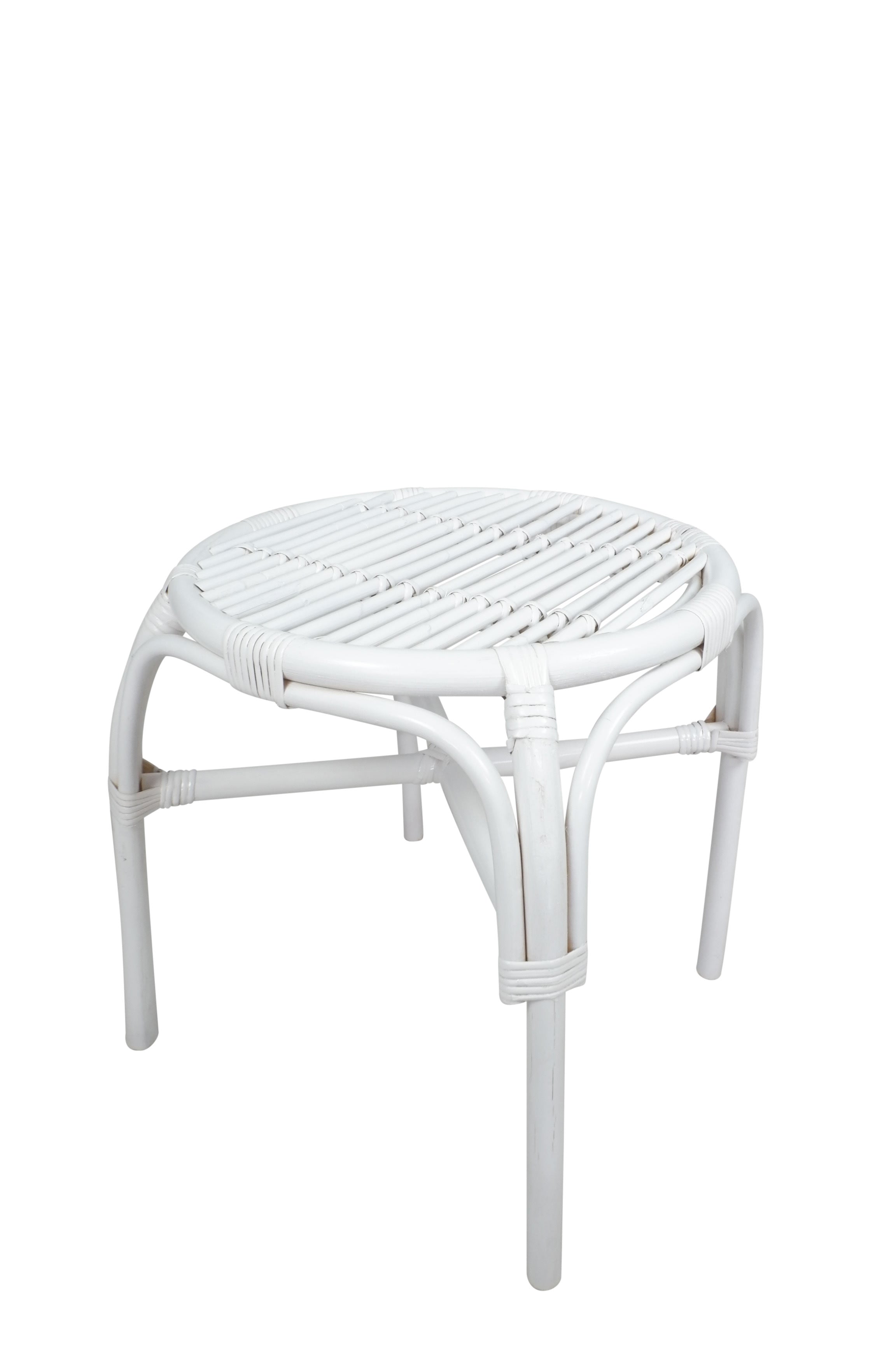 Keenon Largo Stool / Side Table - White