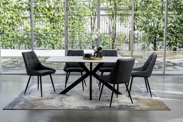 Ronan Dining Chair - Charcoal (Set of 4)