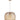 Pendant ES 40W Amber Glass W/Segments Brass Highlight Dome OD 400mm
