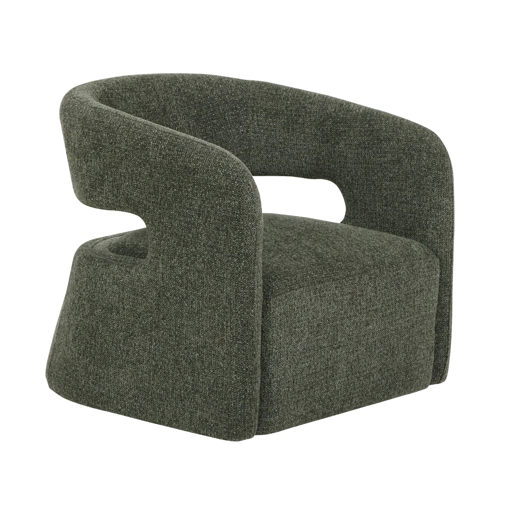 Seam Armchair - Coral Dark Green