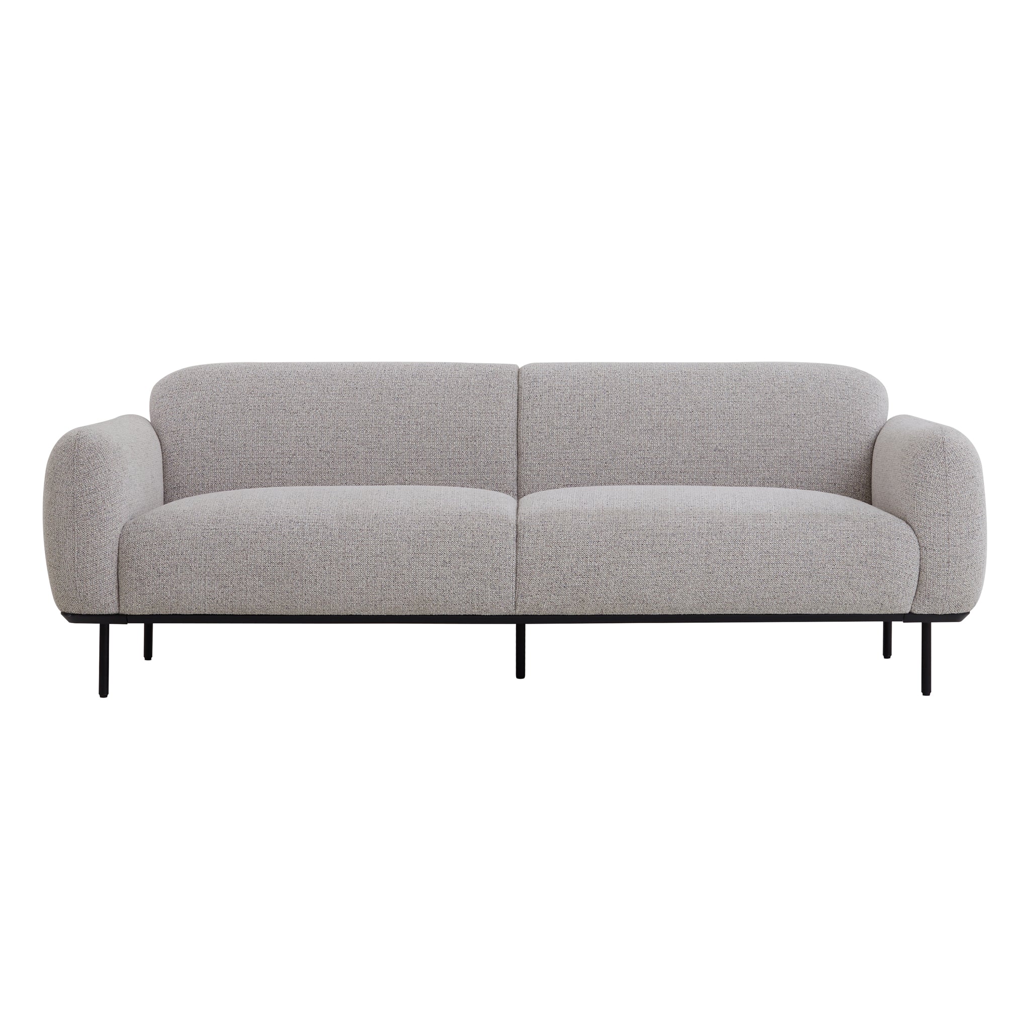 Igor 3 Seater Fabric Sofa - Speckled Grey
