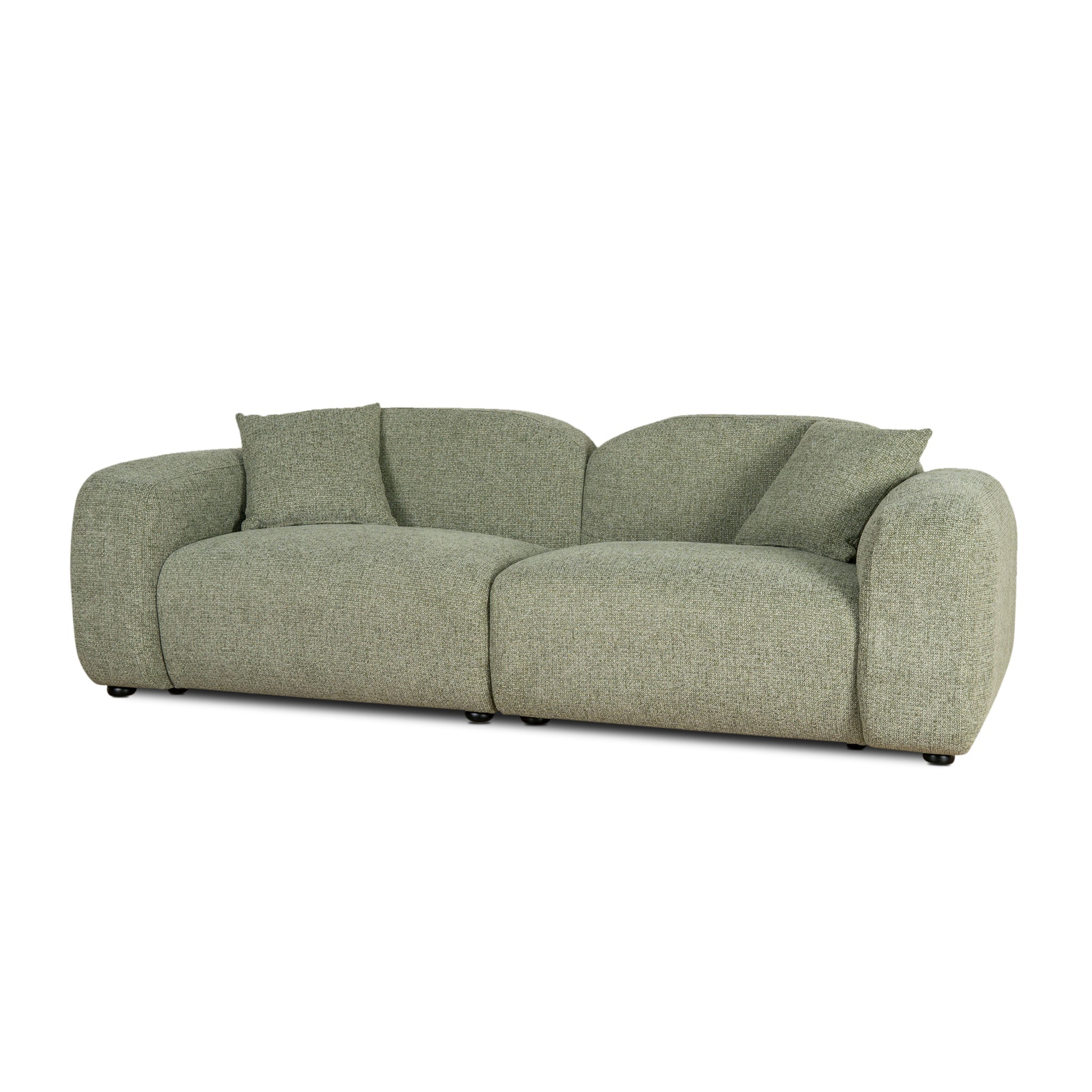 Soma 3 Seater Sofa - Coral Light Green