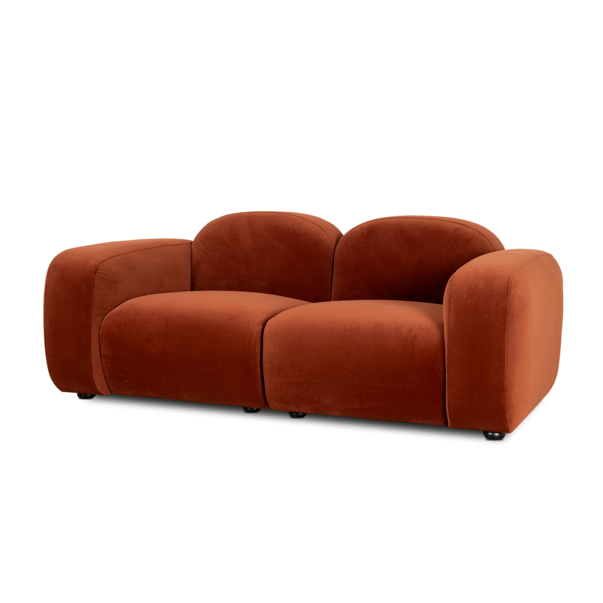 Soma 2 Seater Sofa - Umber Orange