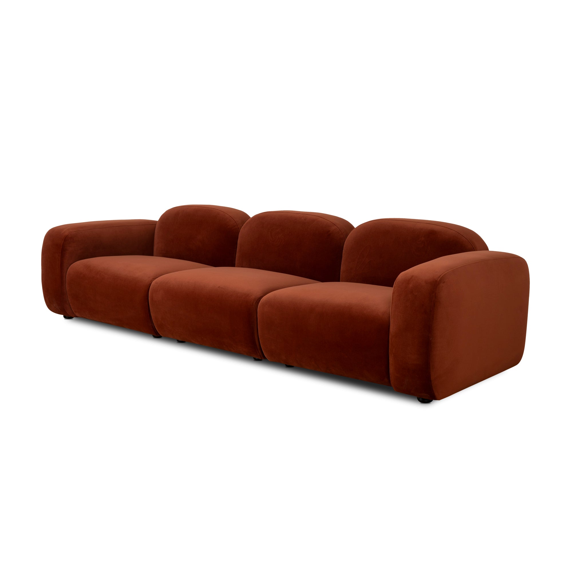 Soma 4 Seater Sofa - Umber Orange